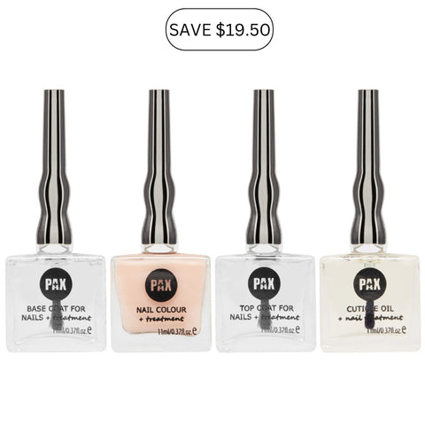 NAKED MANI COLLECTION | Nude Pink, Base & Top Coat | Vegan-PAX Polish